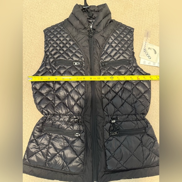 BERNARDO Goose Down Vest Black Small Women's NWT - Picture 2 of 5